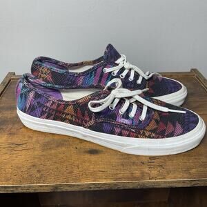 VANS Sneakers TC6D Lace-up Skateboard Shoes Multicolor Tribal - Men 7.5 Women 9